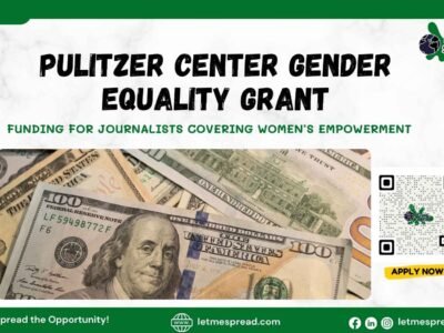 Pulitzer Center Gender Equality Grant Funding for Journalists Covering Women’s Empowerment