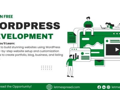 Free WordPress Designing Online Class with Prithak Foundation and LetmeSpread-Opportunity
