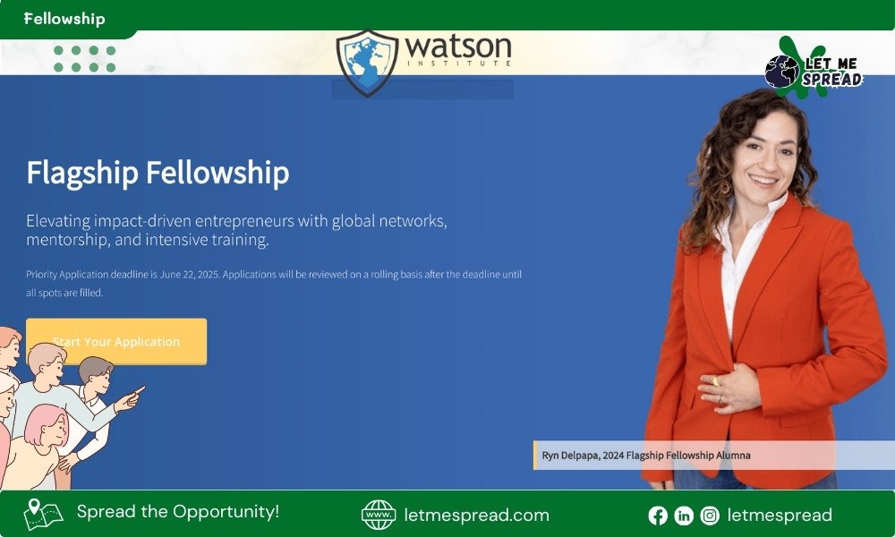 Flagship Fellowship-Watson University | Calling Social Entrepreneurs