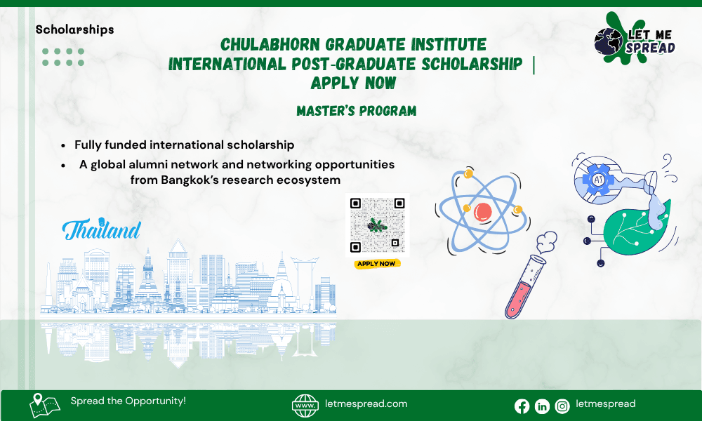 Chulabhorn Graduate Institute International Post‑Graduate Scholarship