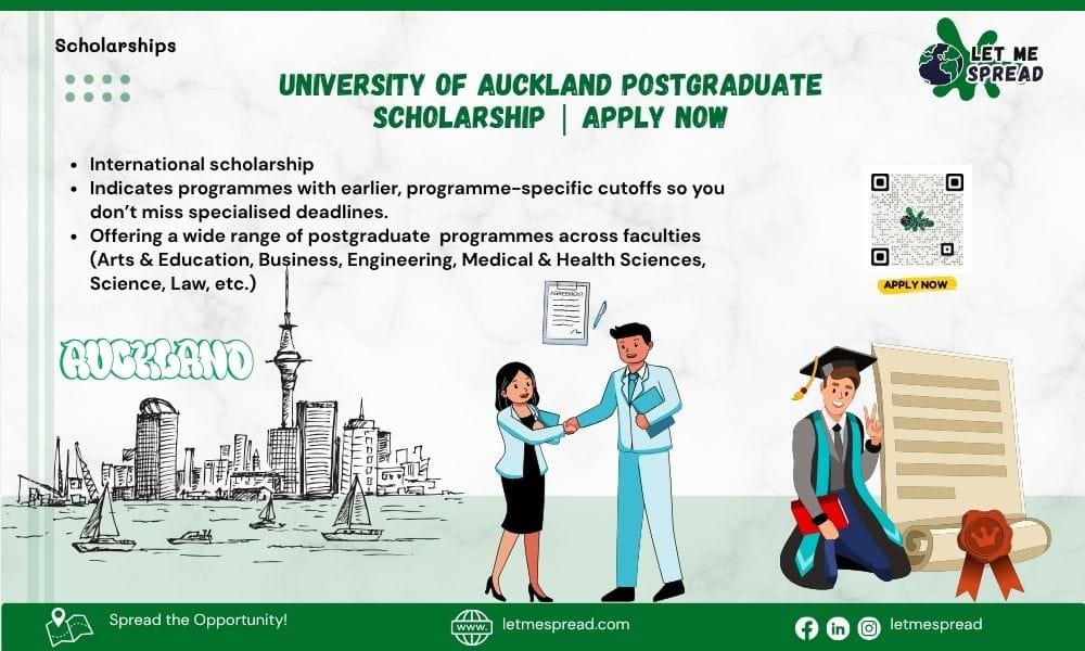 University of Auckland Postgraduate Scholarship | Apply Now