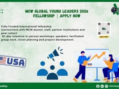 MCW Global Young Leaders 2026 Fellowship | Apply Now
